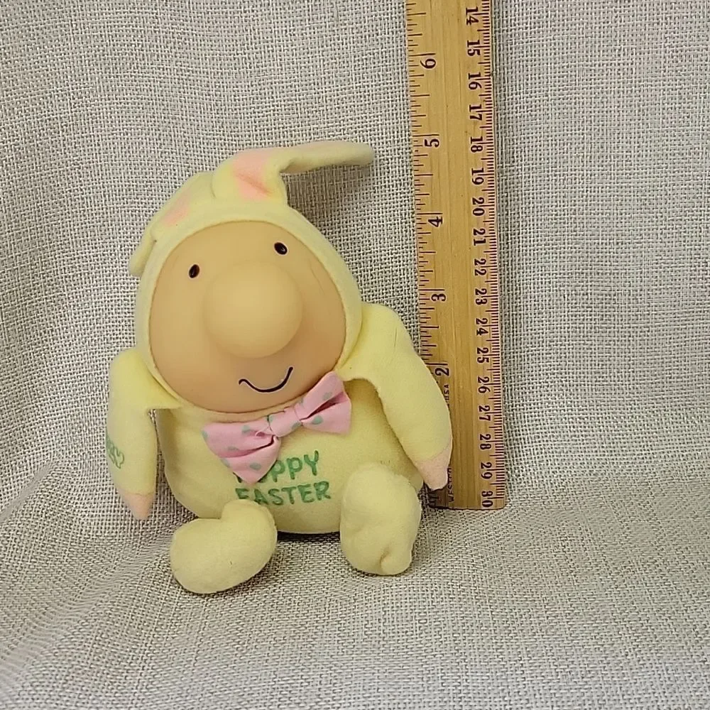 Ziggy Hoppy Easter yellow plush bow tie Bunny Rabbit , book and decorative seals